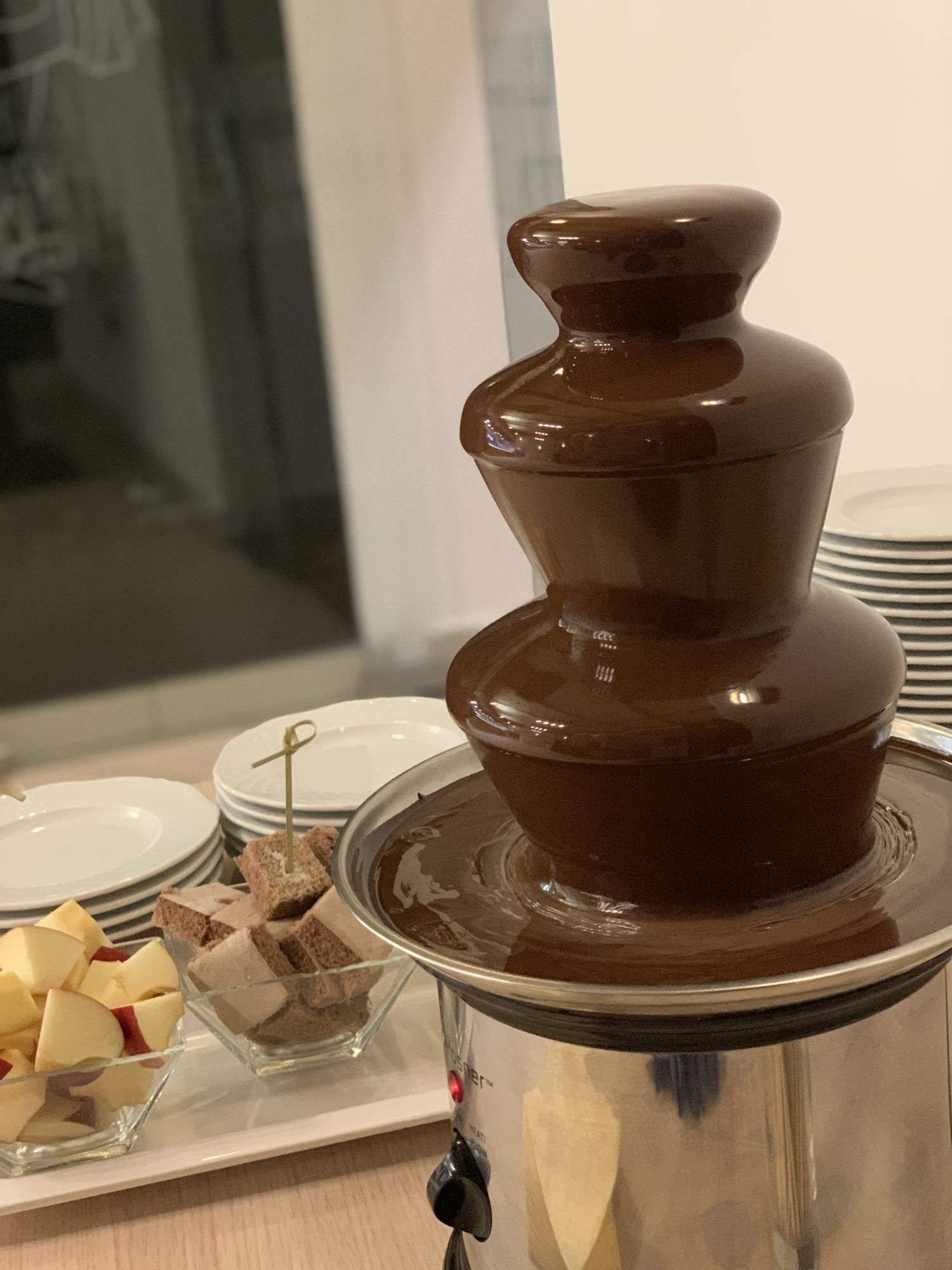 Csokiszökőkút gyümölcsválogatással